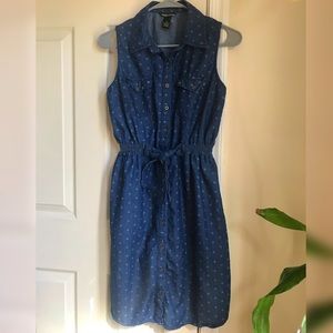 NWOT MILLENIUM Demin Style Button-Up Dress